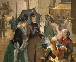 花を買う、19世紀